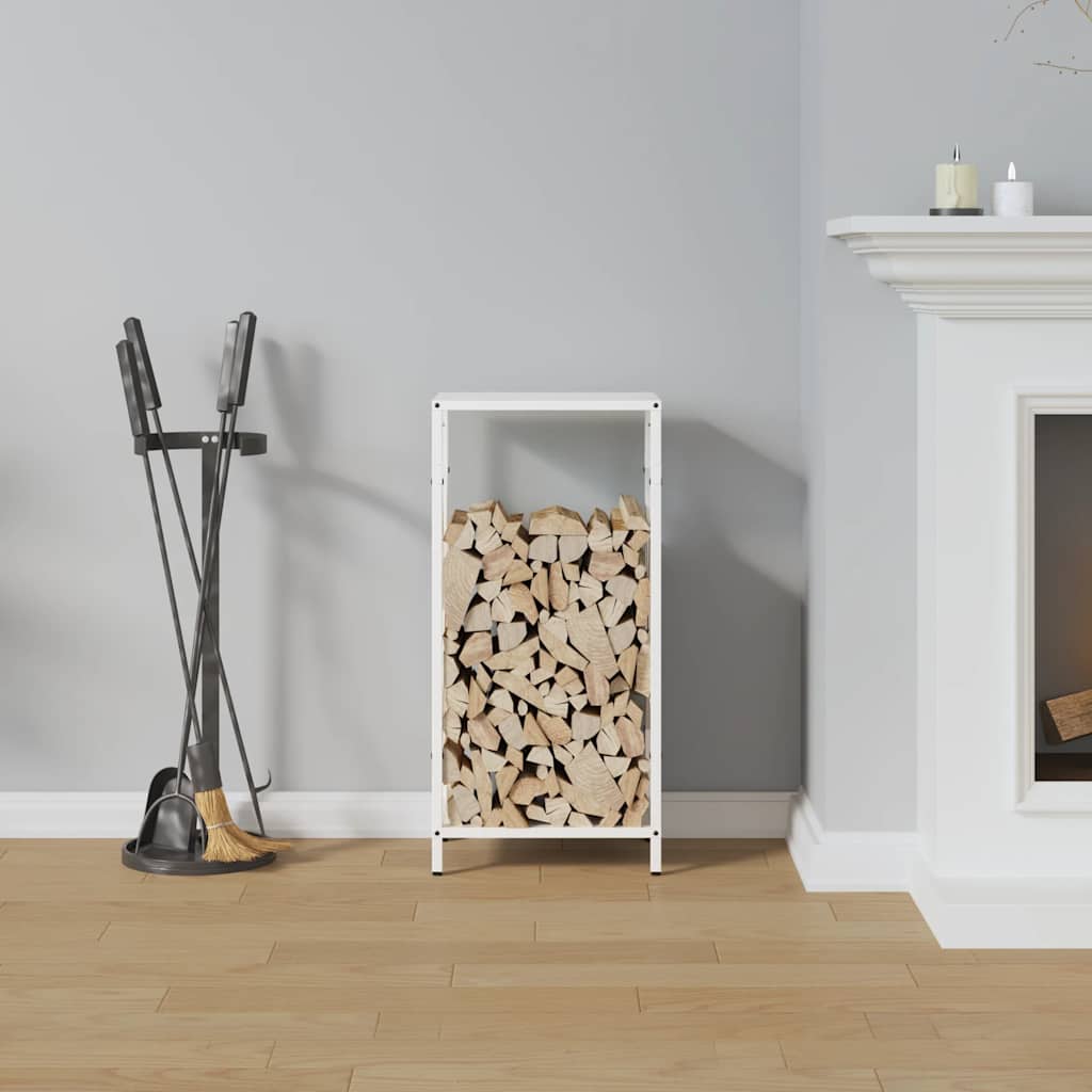 vidaXL Suport pentru lemne de foc alb 34x25x70 cm Oțel laminat la rece vidaXL Suport pentru lemne de foc alb 34x25x70 cm Oțel laminat la rece