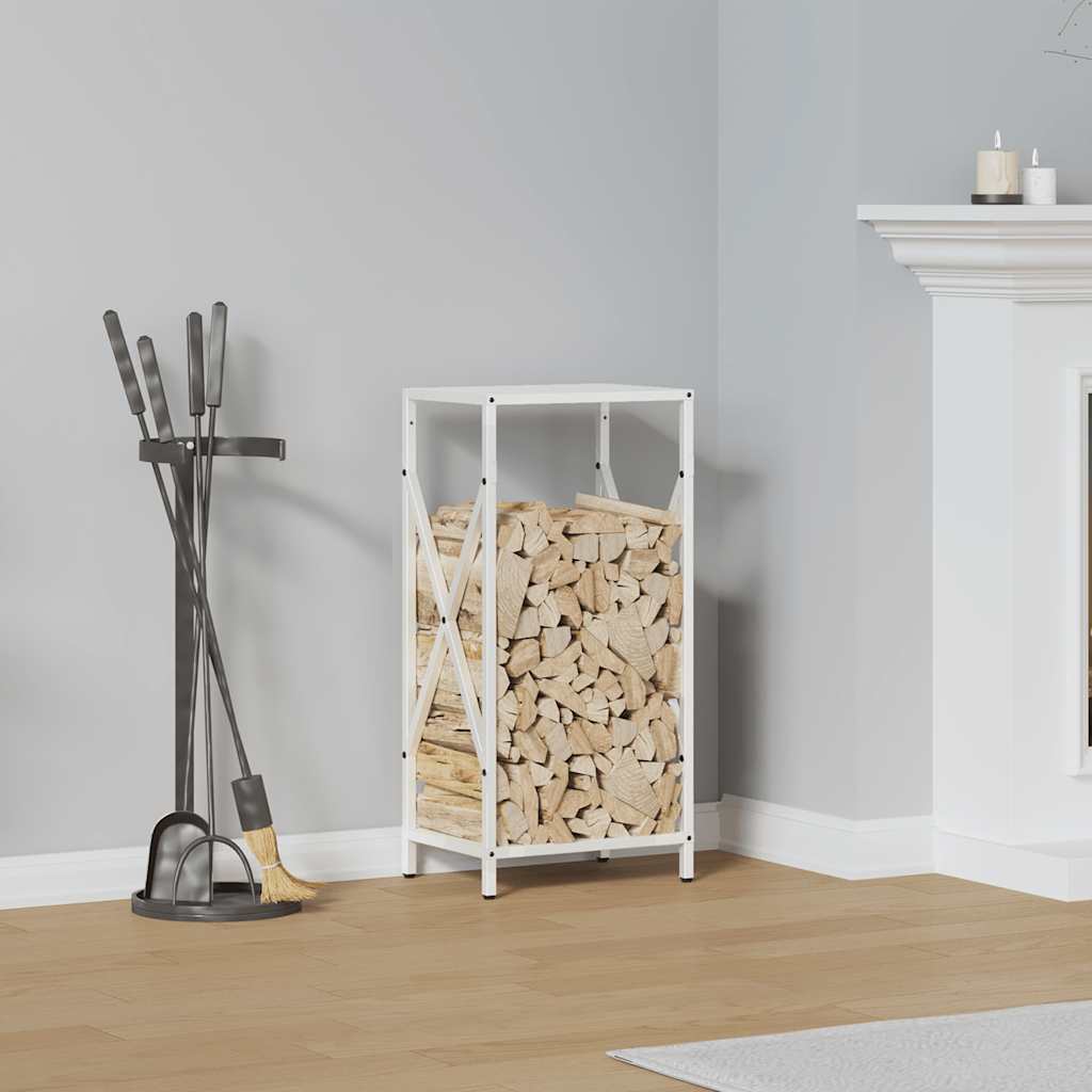 vidaXL Suport pentru lemne de foc alb 34x25x70 cm Oțel laminat la rece vidaXL Suport pentru lemne de foc alb 34x25x70 cm Oțel laminat la rece