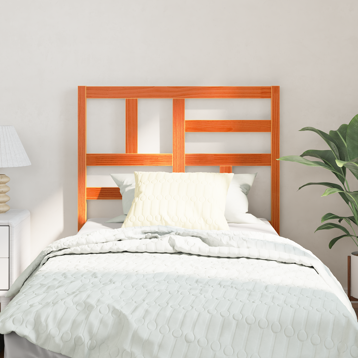 vidaXL Întăritură de pat cu headboard Maro ceruit 80.5 x 4 x 104 cm vidaXL Întăritură de pat cu headboard Maro ceruit 80.5 x 4 x 104 cm