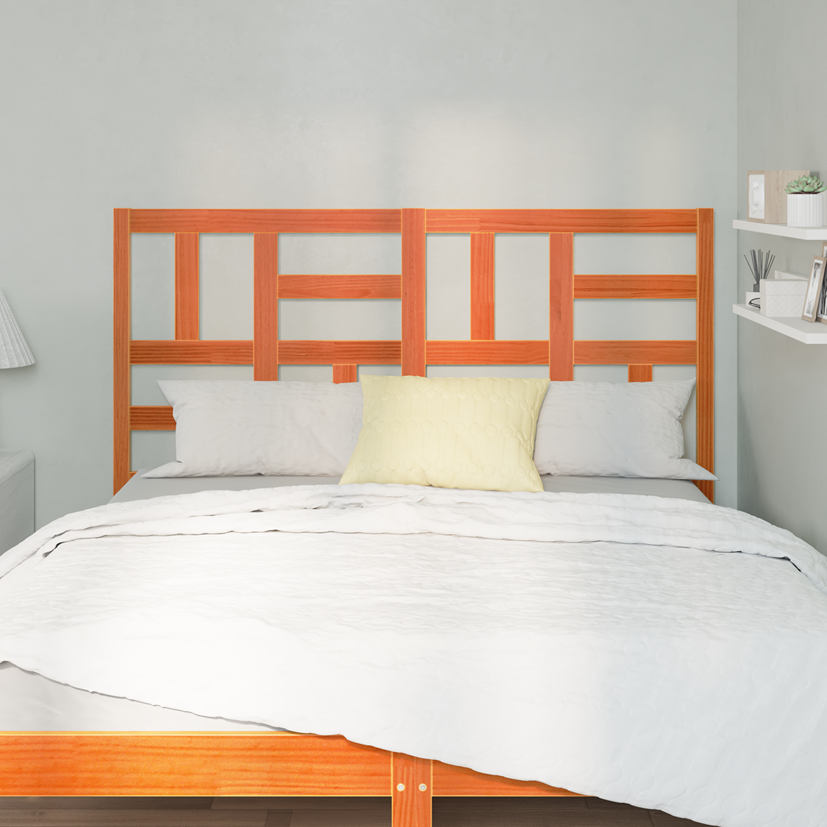 vidaXL Întăritură de pat cu headboard Maro ceruit 145.5 x 4 x 104 cm vidaXL Întăritură de pat cu headboard Maro ceruit 145.5 x 4 x 104 cm