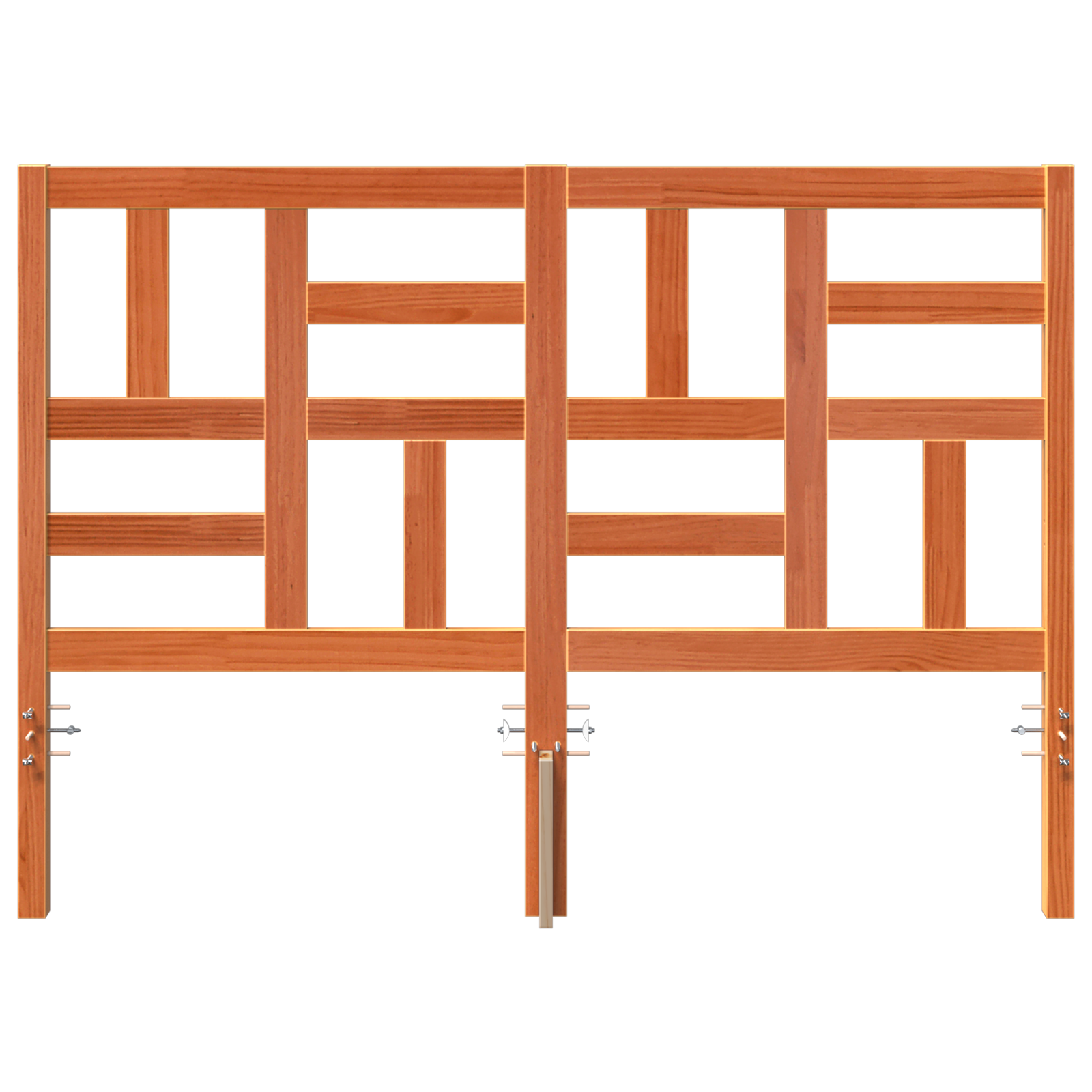 vidaXL Întăritură de pat cu headboard Maro ceruit 145.5 x 4 x 104 cm vidaXL Întăritură de pat cu headboard Maro ceruit 145.5 x 4 x 104 cm