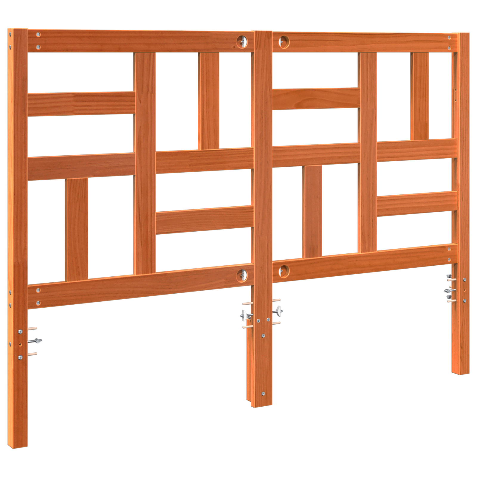 vidaXL Întăritură de pat cu headboard Maro ceruit 145.5 x 4 x 104 cm vidaXL Întăritură de pat cu headboard Maro ceruit 145.5 x 4 x 104 cm
