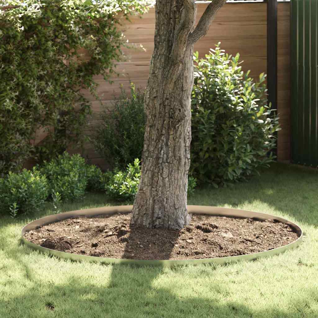vidaXL Împrejmuire pentru gazon Argintiu 450 x 10 cm Oțel galvanizat vidaXL Împrejmuire pentru gazon Argintiu 450 x 10 cm Oțel galvanizat