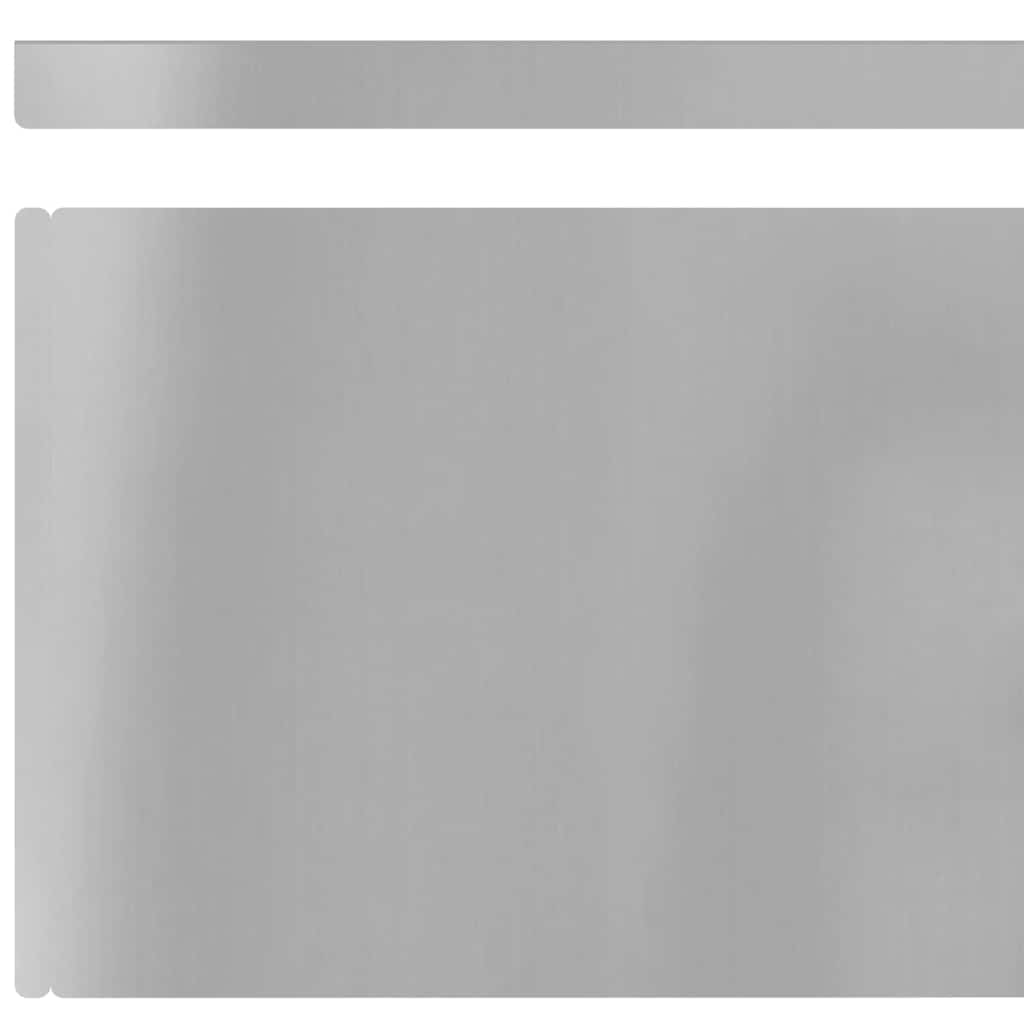 vidaXL Împrejmuire pentru gazon Argintiu 450 x 20 cm Oțel galvanizat