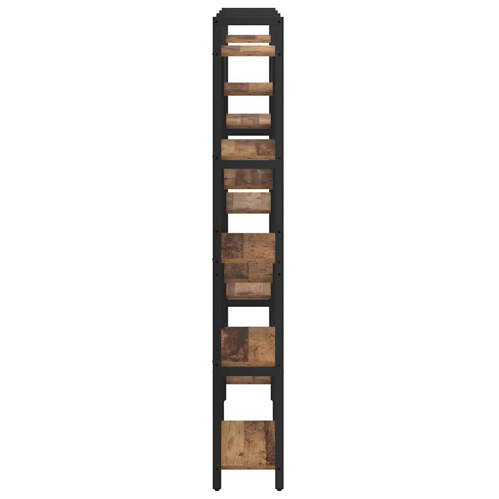 vidaXL Raft pentru cărți Lemn vechi 156 x 25 x 167.5 cm Lemn compozit vidaXL Raft pentru cărți Lemn vechi 156 x 25 x 167.5 cm Lemn compozit