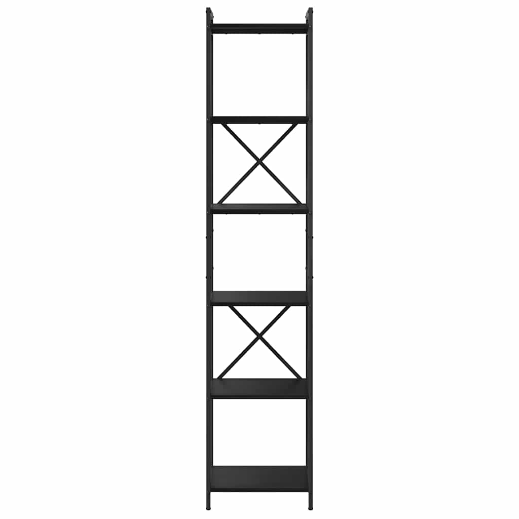 vidaXL Bibliotecă Stejar negru 40 x 30 x 188 cm Lemn compozit vidaXL Bibliotecă Stejar negru 40 x 30 x 188 cm Lemn compozit
