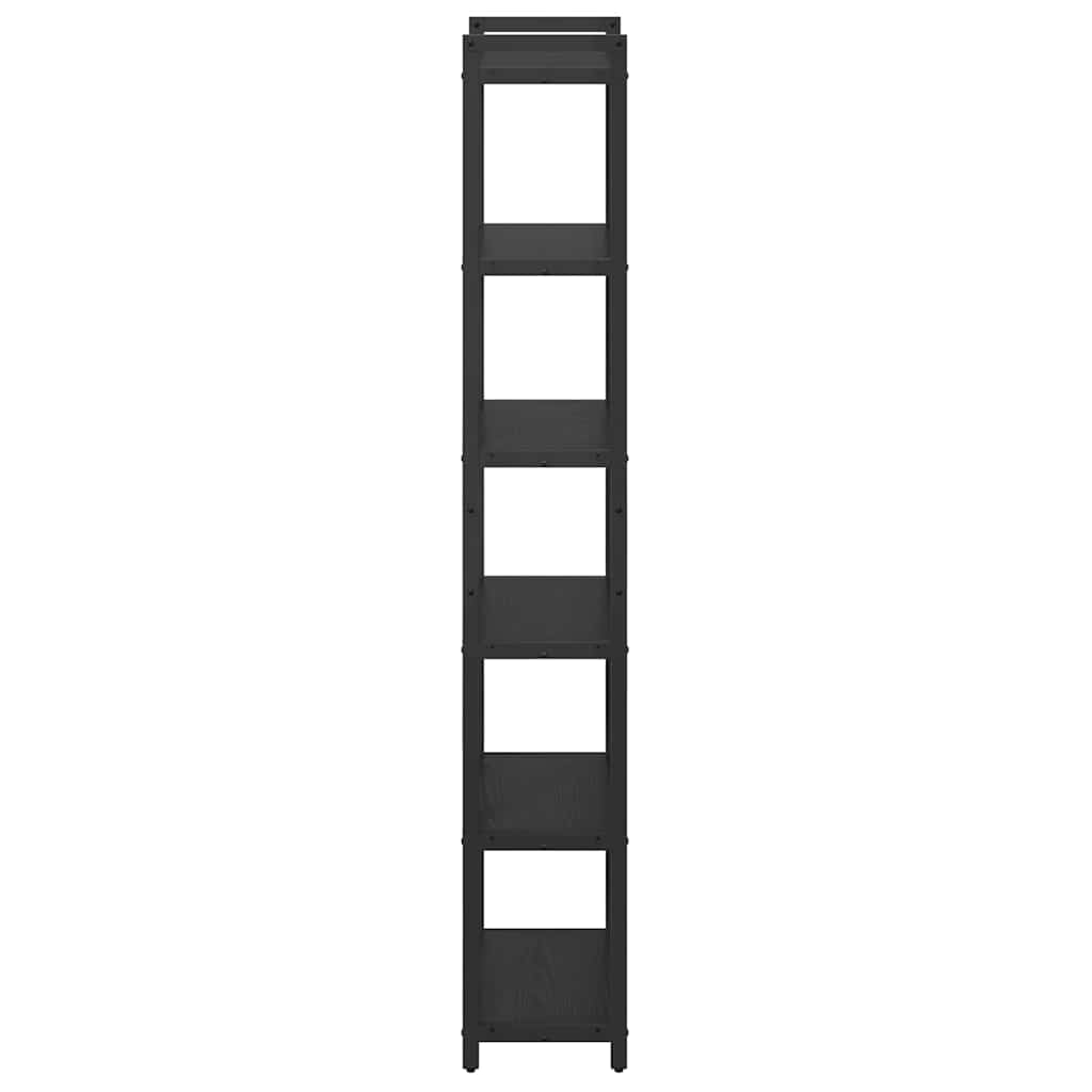 vidaXL Bibliotecă Stejar negru 40 x 30 x 188 cm Lemn compozit vidaXL Bibliotecă Stejar negru 40 x 30 x 188 cm Lemn compozit