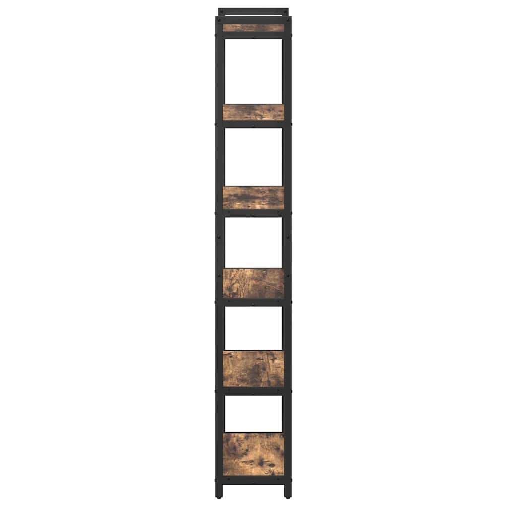 vidaXL Bibliotecă Stejar afumat 40 x 30 x 188 cm Lemn compozit