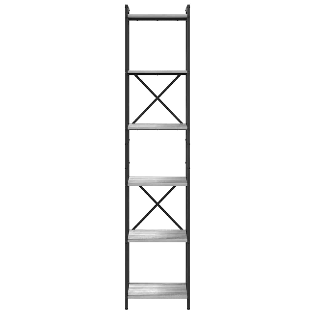 vidaXL Bibliotecă sonoma gri 40 x 30 x 188 cm Lemn compozit