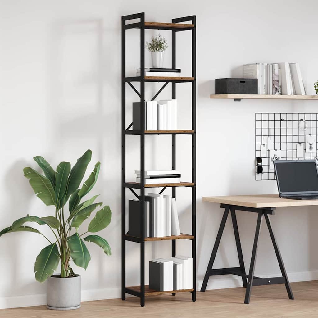 vidaXL Bibliotecă Lemn vechi 40 x 30 x 188 cm Lemn compozit