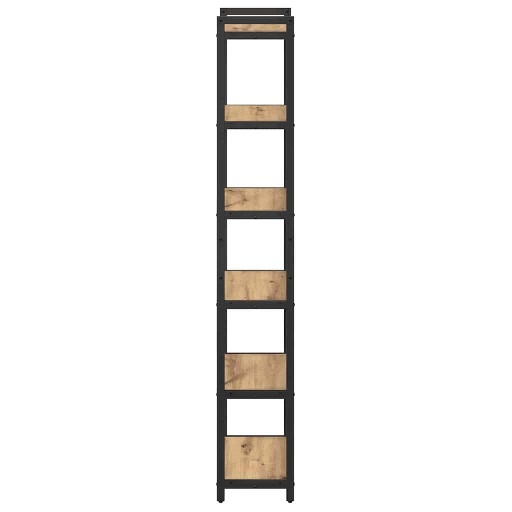 vidaXL Bibliotecă stejar artizanal 40 x 30 x 188 cm Lemn compozit