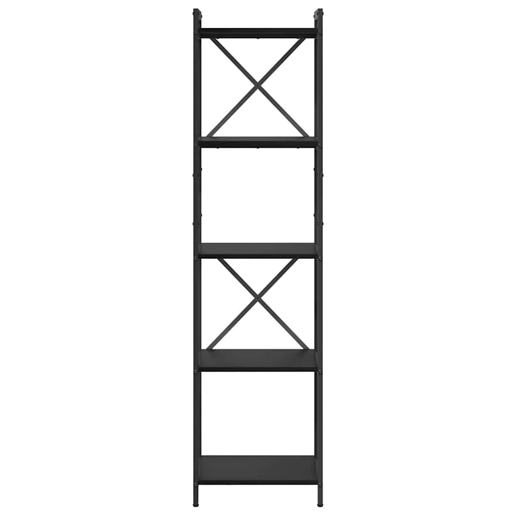 vidaXL Bibliotecă Stejar negru 40 x 30 x 153 cm Lemn compozit vidaXL Bibliotecă Stejar negru 40 x 30 x 153 cm Lemn compozit