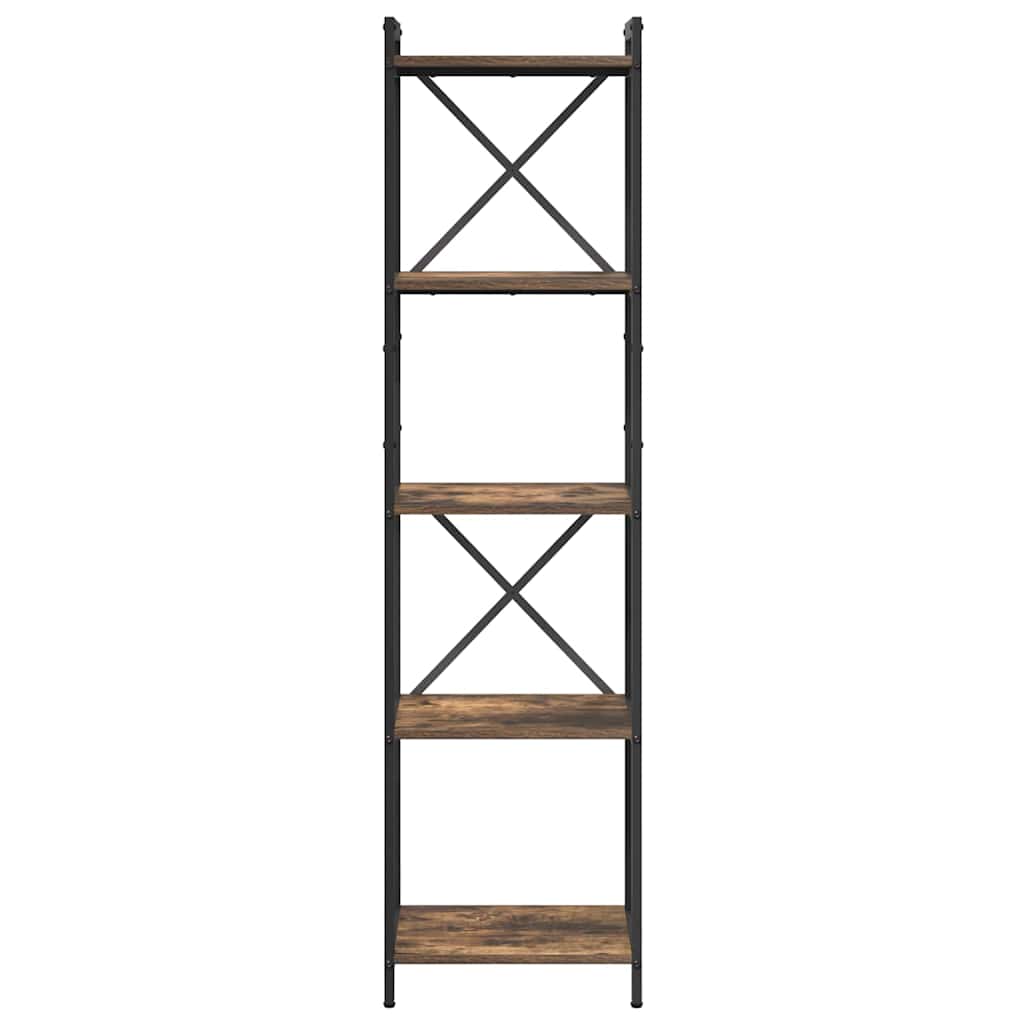 vidaXL Bibliotecă Stejar afumat 40 x 30 x 153 cm Lemn compozit