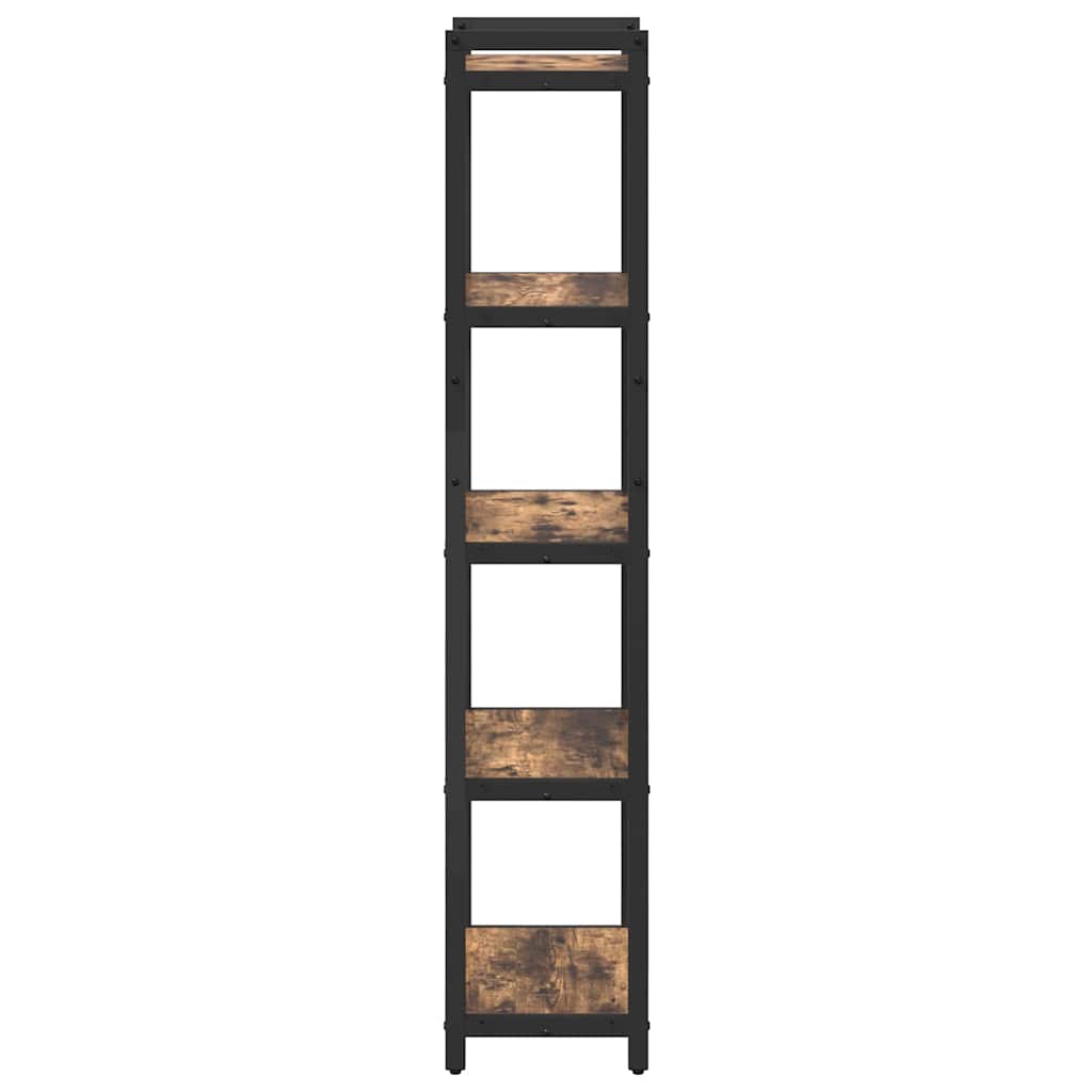vidaXL Bibliotecă Stejar afumat 40 x 30 x 153 cm Lemn compozit