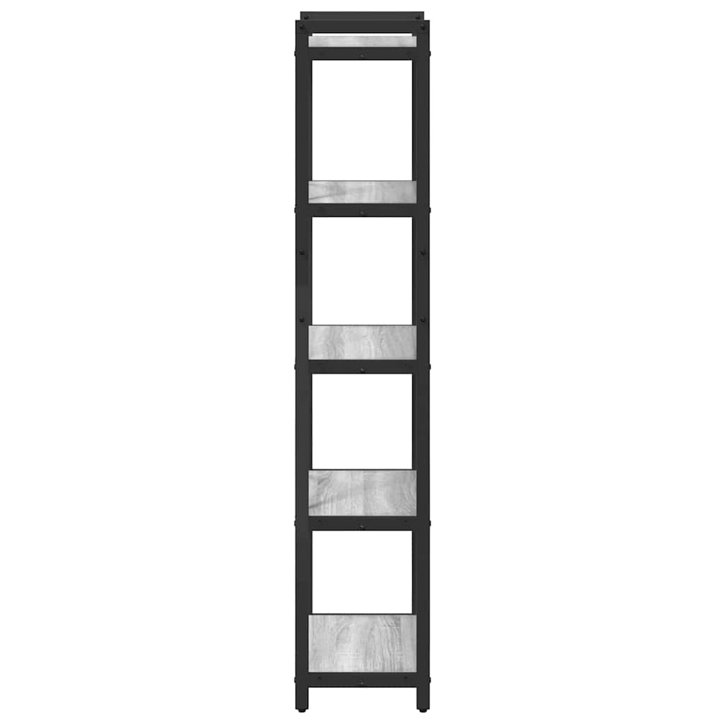 vidaXL Bibliotecă sonoma gri 40 x 30 x 153 cm Lemn compozit