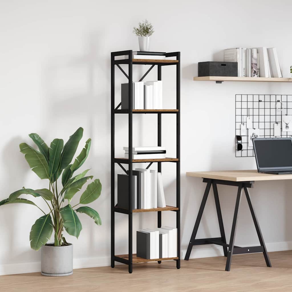 vidaXL Bibliotecă Lemn vechi 40 x 30 x 153 cm Lemn compozit