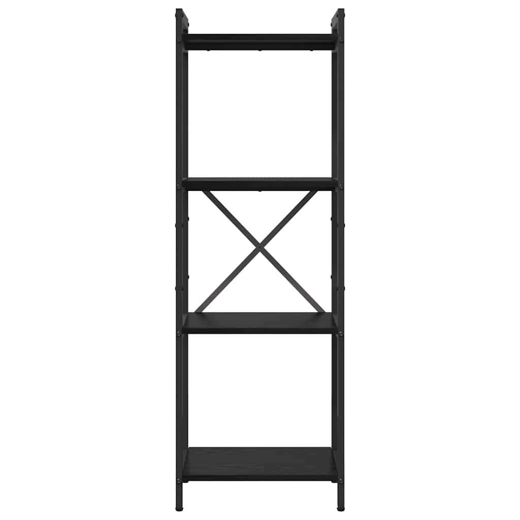 vidaXL Bibliotecă Stejar negru 40 x 30 x 118 cm Lemn compozit vidaXL Bibliotecă Stejar negru 40 x 30 x 118 cm Lemn compozit