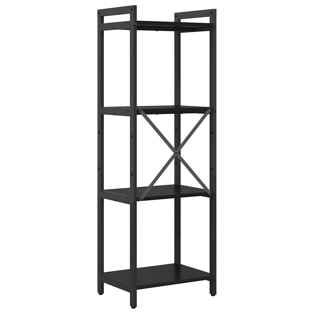 vidaXL Bibliotecă Stejar negru 40 x 30 x 118 cm Lemn compozit vidaXL Bibliotecă Stejar negru 40 x 30 x 118 cm Lemn compozit