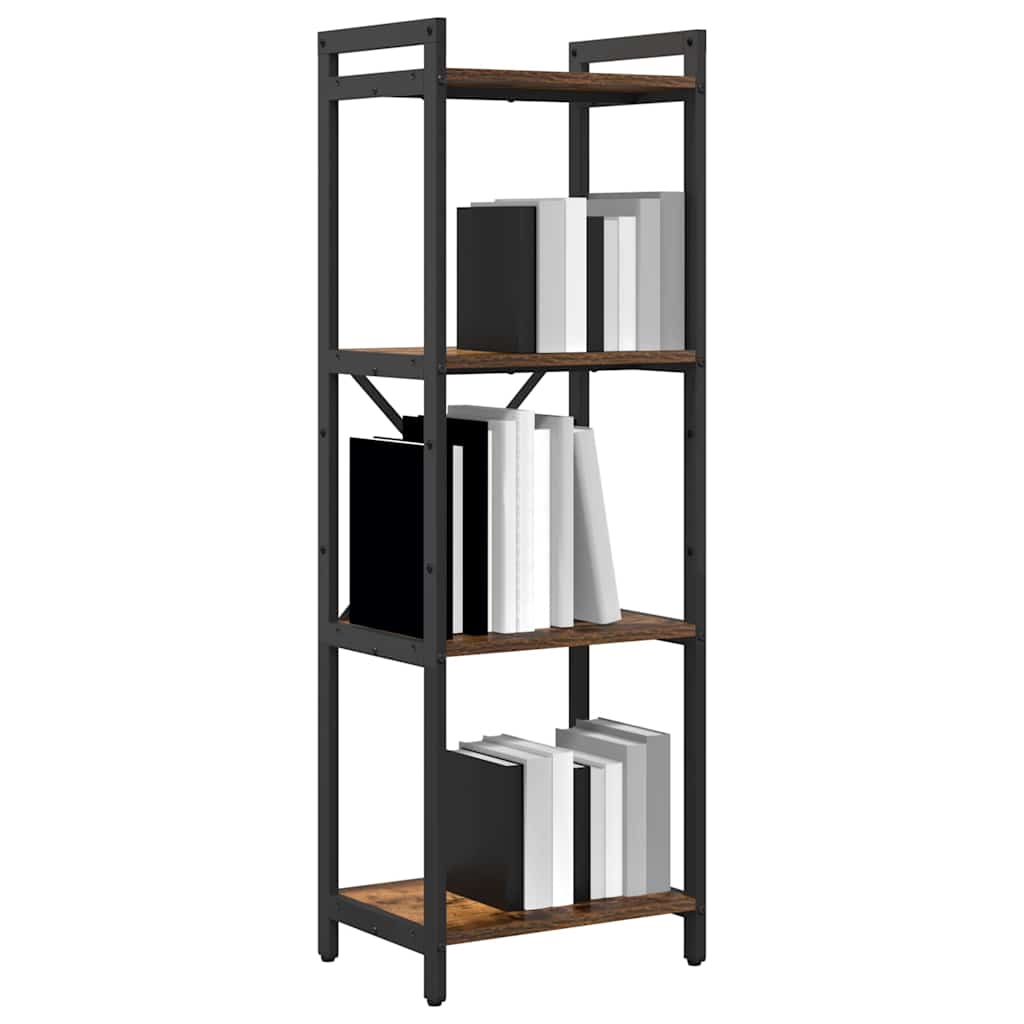 vidaXL Bibliotecă Stejar afumat 40 x 30 x 118 cm Lemn compozit