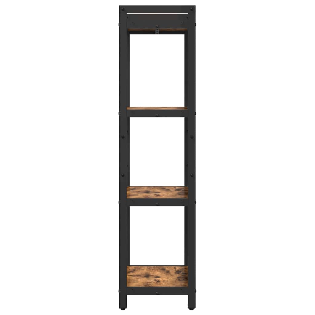 vidaXL Bibliotecă Stejar afumat 40 x 30 x 118 cm Lemn compozit
