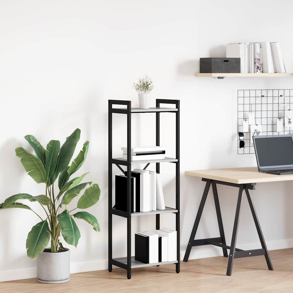 vidaXL Bibliotecă sonoma gri 40 x 30 x 118 cm Lemn compozit