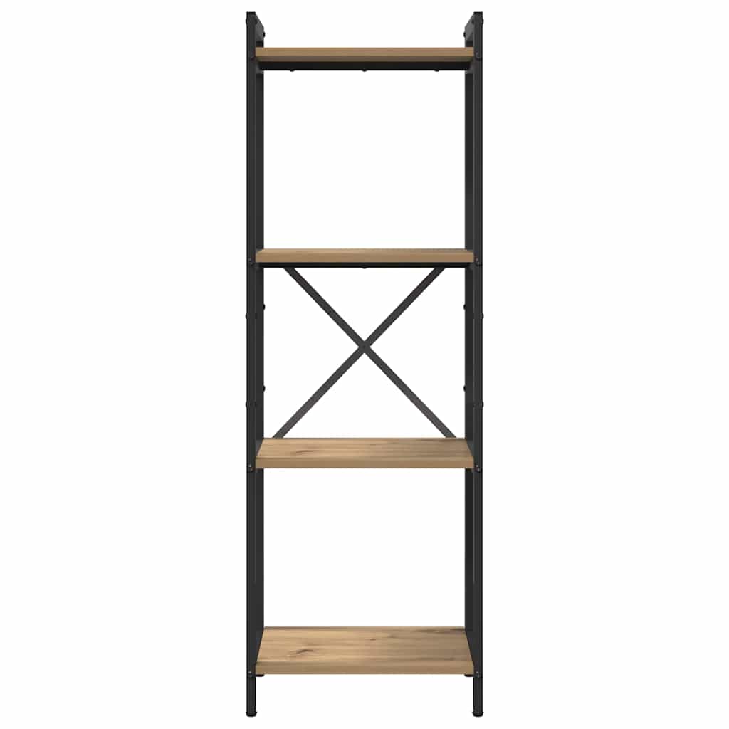 vidaXL Bibliotecă stejar artizanal 40 x 30 x 118 cm Lemn compozit