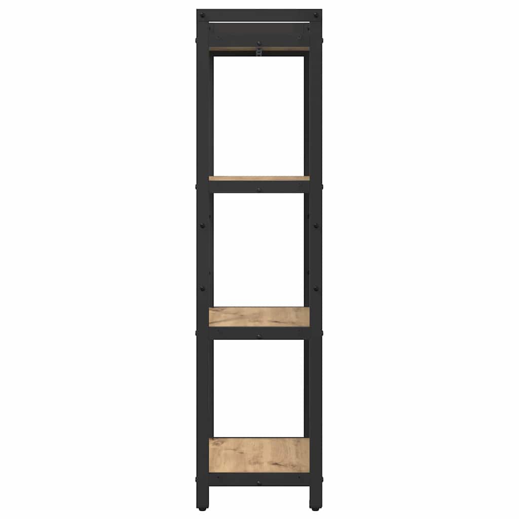 vidaXL Bibliotecă stejar artizanal 40 x 30 x 118 cm Lemn compozit