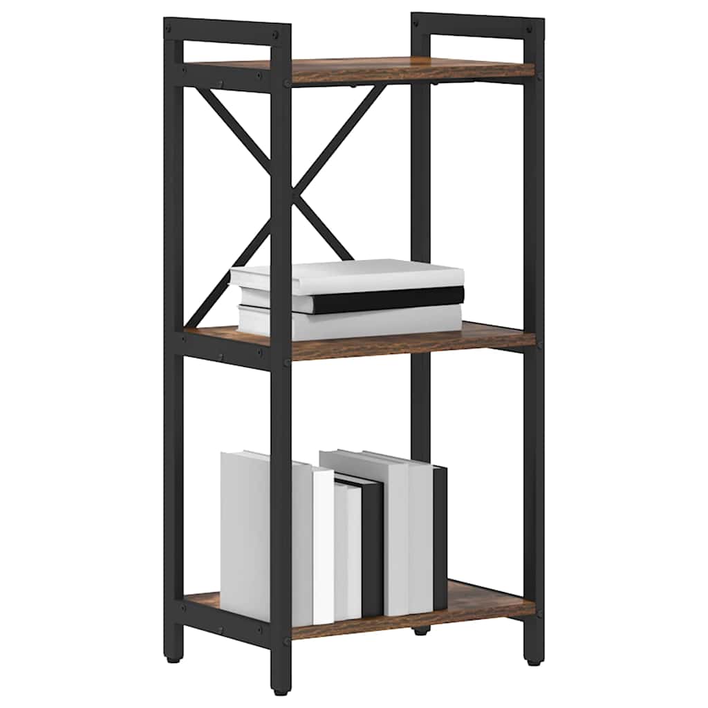 vidaXL Bibliotecă Stejar afumat 40 x 30 x 83 cm Lemn compozit