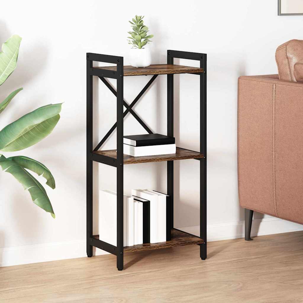 vidaXL Bibliotecă Stejar afumat 40 x 30 x 83 cm Lemn compozit