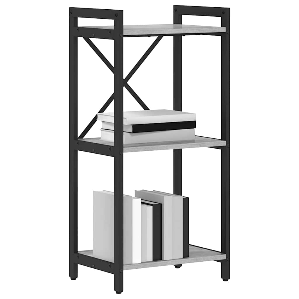 vidaXL Bibliotecă sonoma gri 40 x 30 x 83 cm Lemn compozit