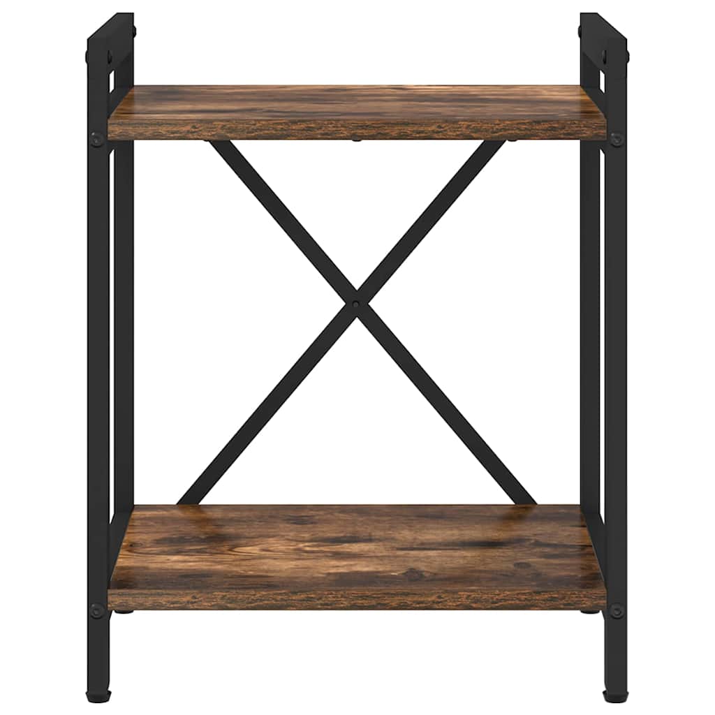vidaXL Bibliotecă Stejar afumat 40 x 30 x 48.5 cm Lemn compozit