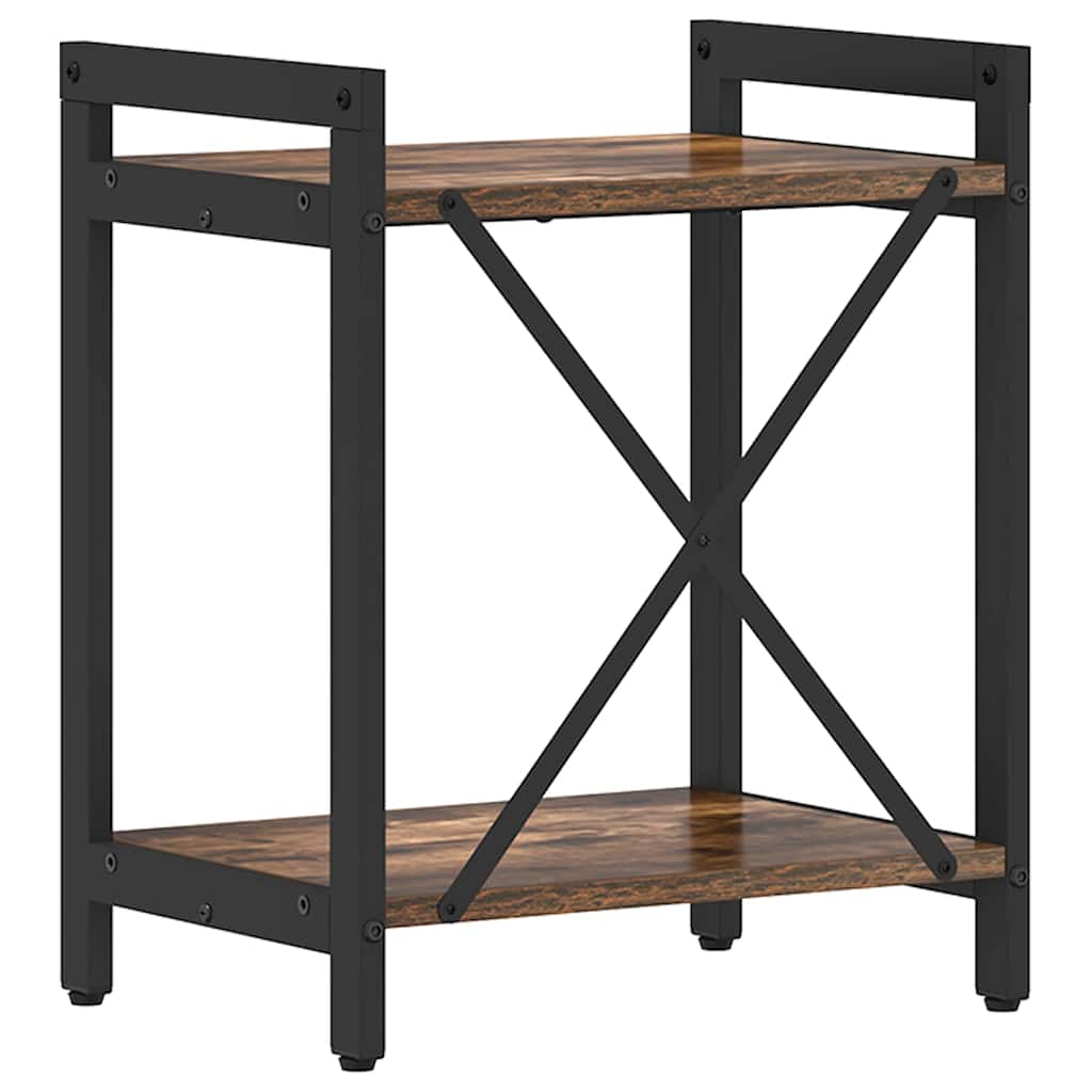 vidaXL Bibliotecă Stejar afumat 40 x 30 x 48.5 cm Lemn compozit