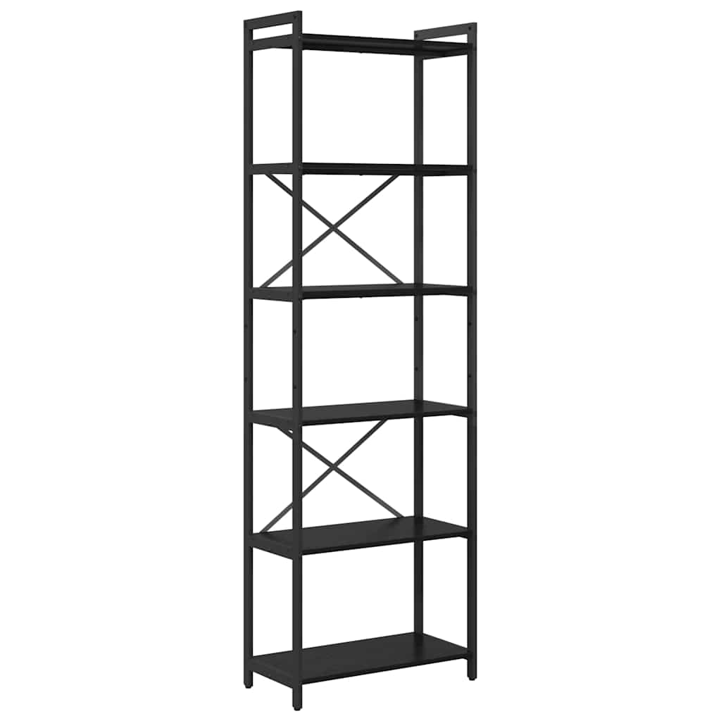 vidaXL Bibliotecă Stejar negru 60 x 30 x 188 cm Lemn compozit vidaXL Bibliotecă Stejar negru 60 x 30 x 188 cm Lemn compozit