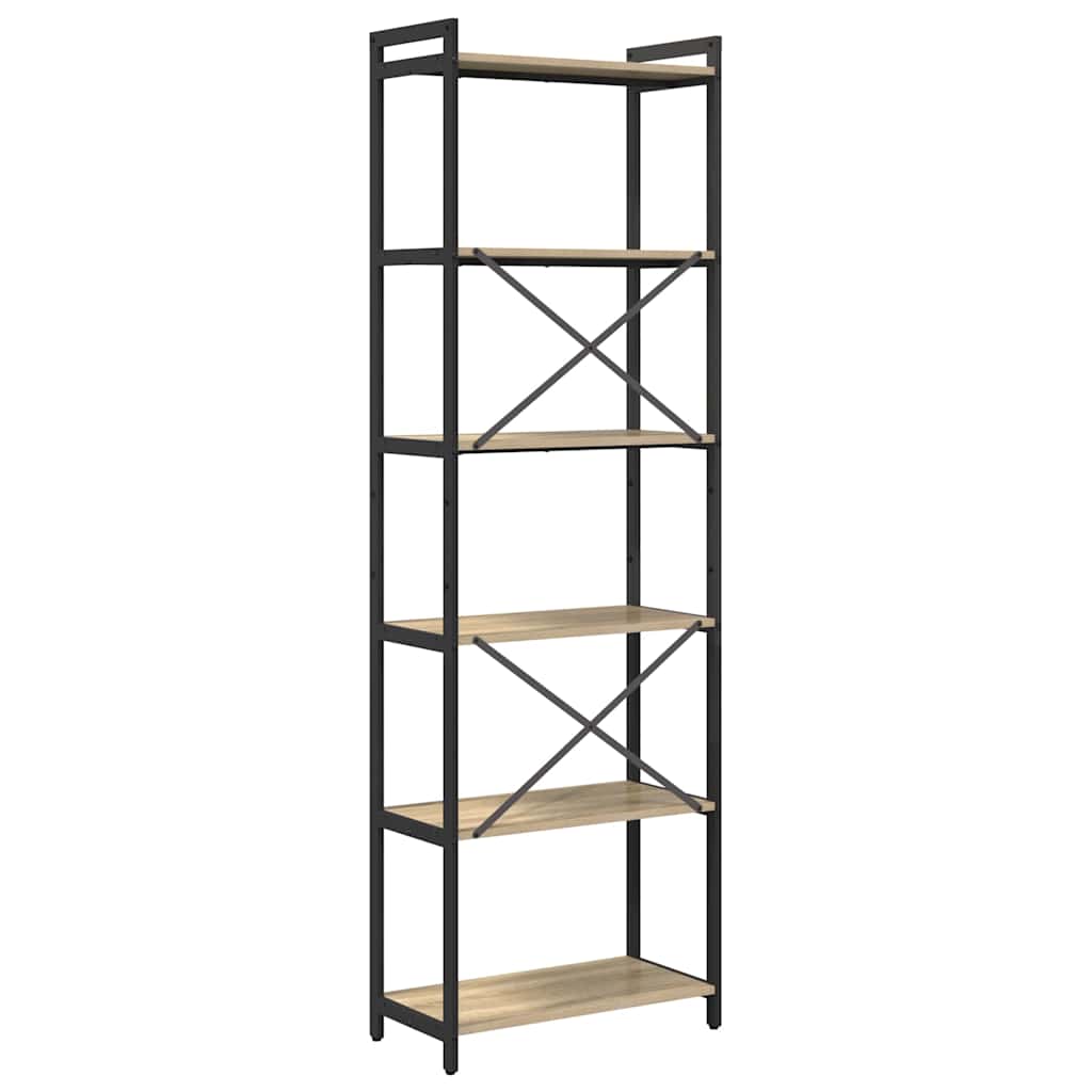 vidaXL Bibliotecă Stejar sonoma 60 x 30 x 188 cm Lemn compozit vidaXL Bibliotecă Stejar sonoma 60 x 30 x 188 cm Lemn compozit