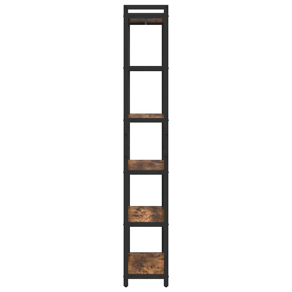 vidaXL Bibliotecă Stejar afumat 60 x 30 x 188 cm Lemn compozit