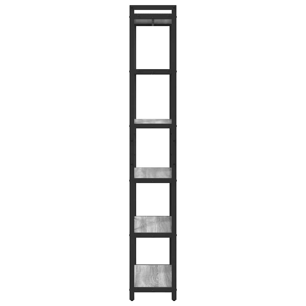 vidaXL Bibliotecă sonoma gri 60 x 30 x 188 cm Lemn compozit