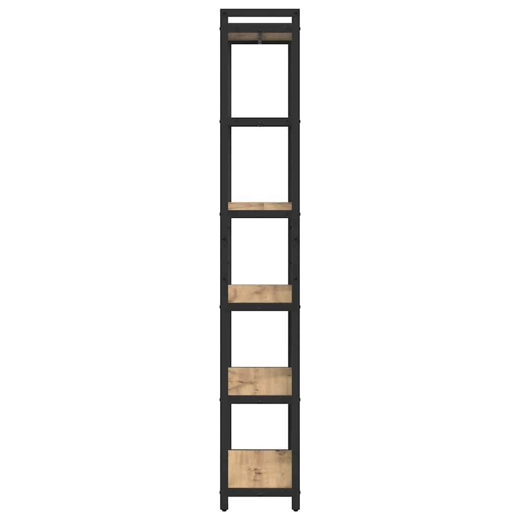 vidaXL Bibliotecă stejar artizanal 60 x 30 x 188 cm Lemn compozit