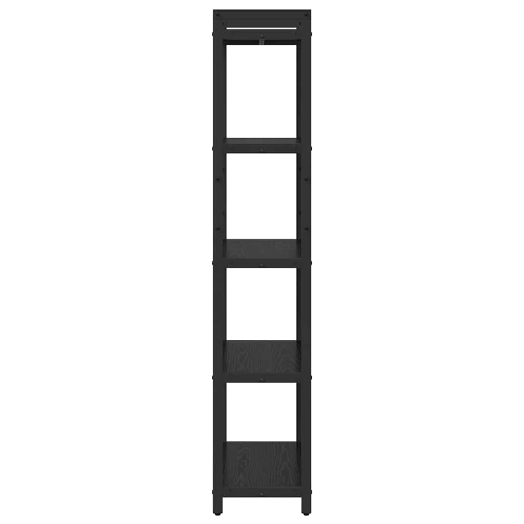 vidaXL Bibliotecă Stejar negru 60 x 30 x 153 cm Lemn compozit vidaXL Bibliotecă Stejar negru 60 x 30 x 153 cm Lemn compozit