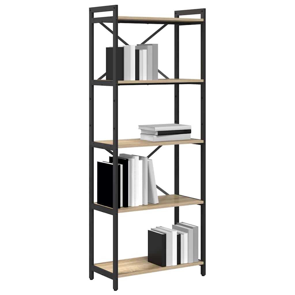 vidaXL Bibliotecă Stejar sonoma 60 x 30 x 153 cm Lemn compozit vidaXL Bibliotecă Stejar sonoma 60 x 30 x 153 cm Lemn compozit