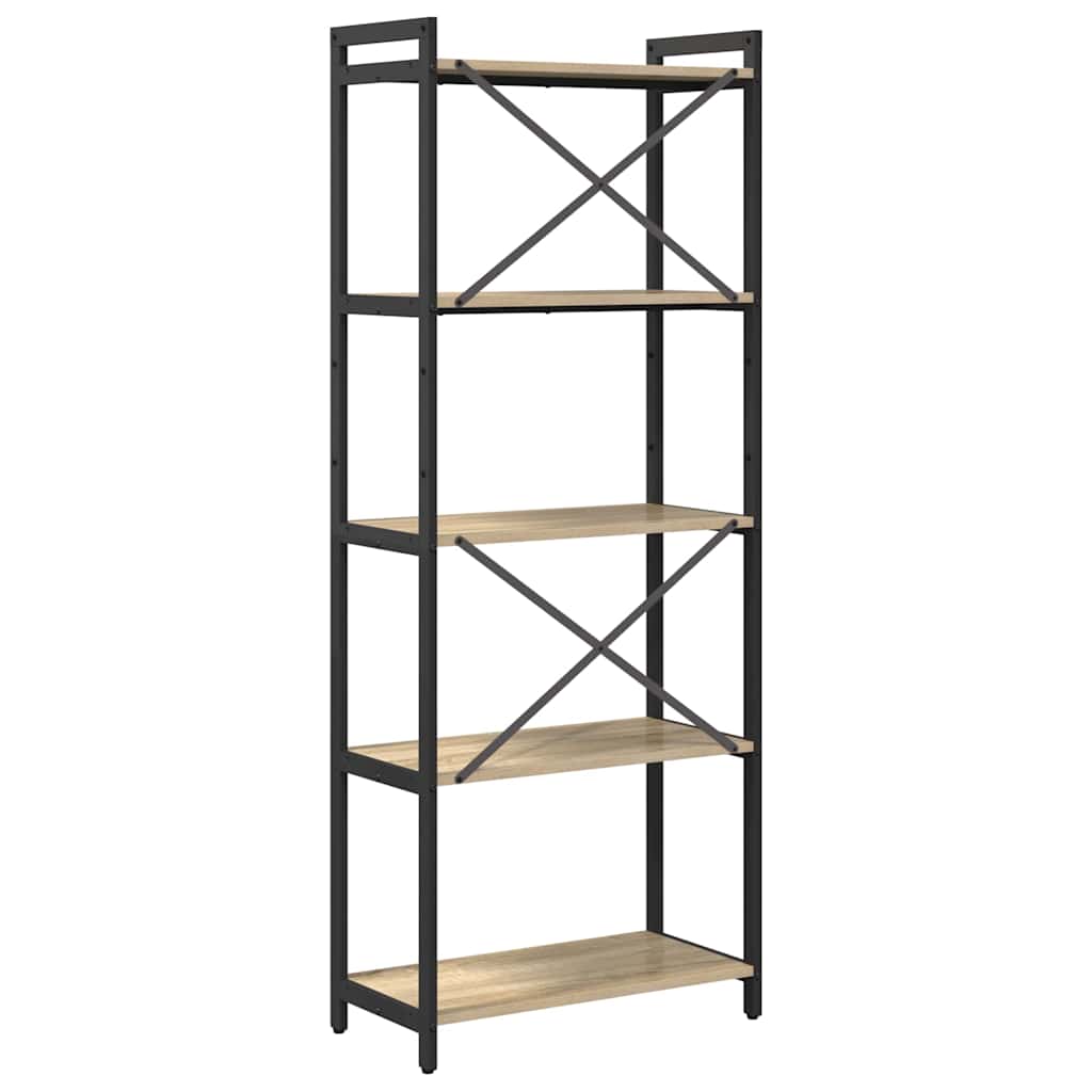 vidaXL Bibliotecă Stejar sonoma 60 x 30 x 153 cm Lemn compozit vidaXL Bibliotecă Stejar sonoma 60 x 30 x 153 cm Lemn compozit