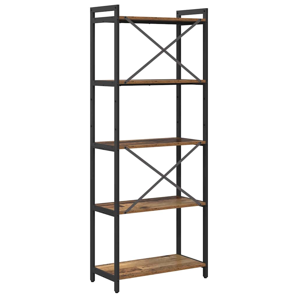 vidaXL Bibliotecă Lemn vechi 60 x 30 x 153 cm Lemn compozit