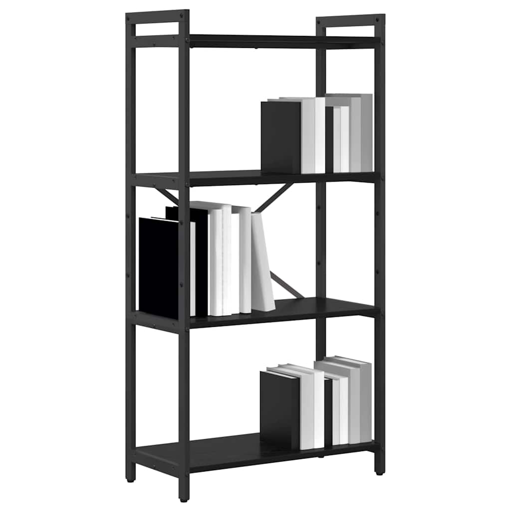 vidaXL Bibliotecă Stejar negru 60 x 30 x 118 cm Lemn compozit vidaXL Bibliotecă Stejar negru 60 x 30 x 118 cm Lemn compozit