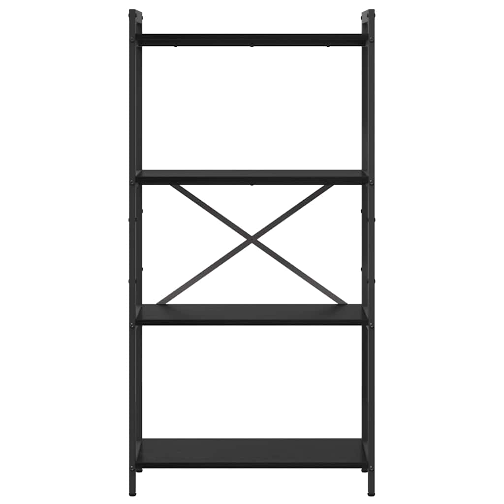 vidaXL Bibliotecă Stejar negru 60 x 30 x 118 cm Lemn compozit vidaXL Bibliotecă Stejar negru 60 x 30 x 118 cm Lemn compozit