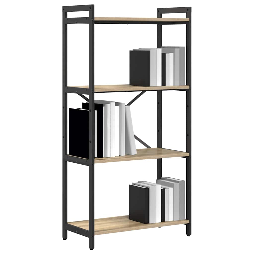 vidaXL Bibliotecă Stejar sonoma 60 x 30 x 118 cm Lemn compozit vidaXL Bibliotecă Stejar sonoma 60 x 30 x 118 cm Lemn compozit