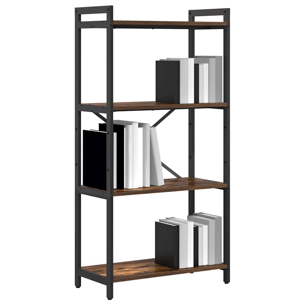 vidaXL Bibliotecă Stejar afumat 60 x 30 x 118 cm Lemn compozit