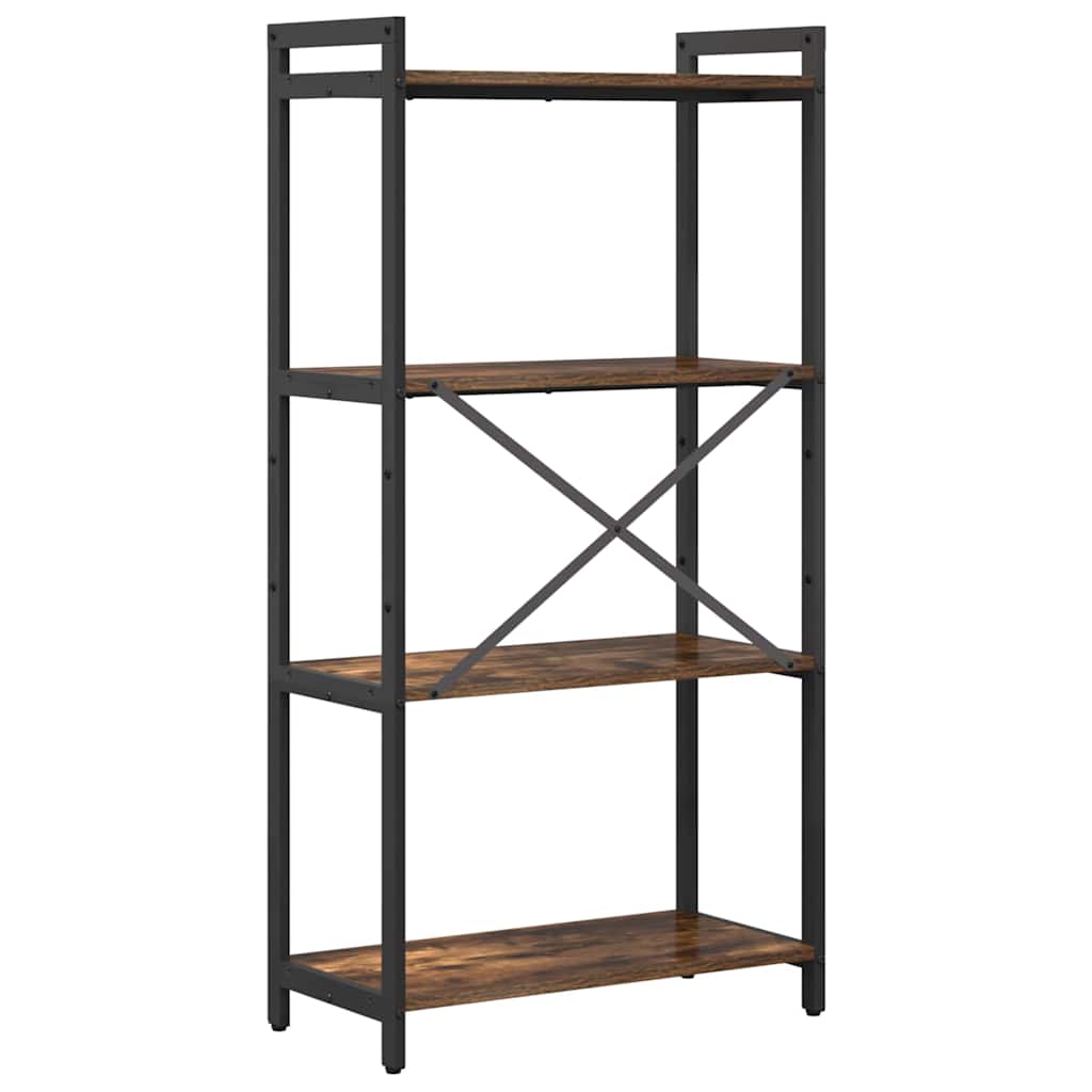 vidaXL Bibliotecă Stejar afumat 60 x 30 x 118 cm Lemn compozit
