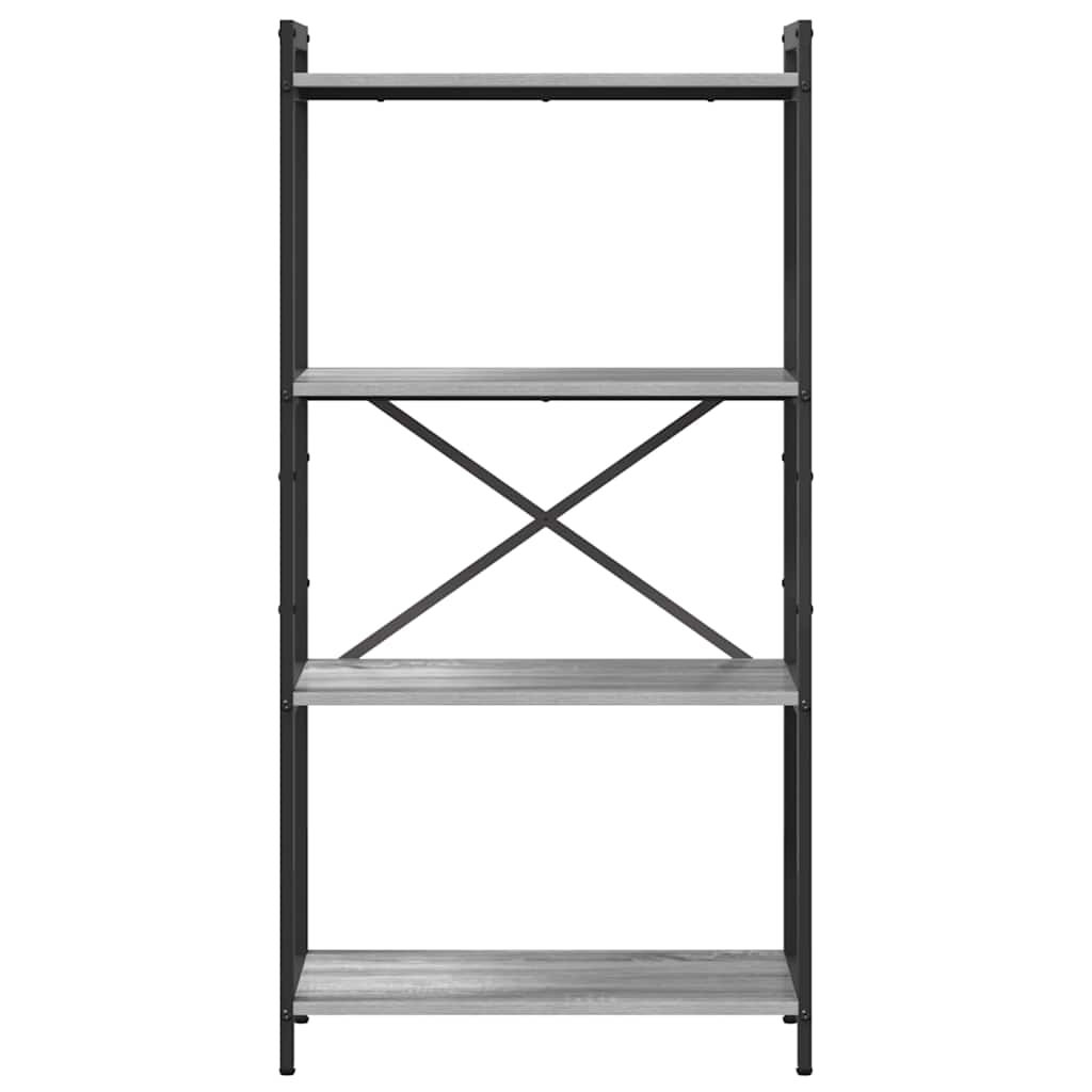 vidaXL Bibliotecă sonoma gri 60 x 30 x 118 cm Lemn compozit
