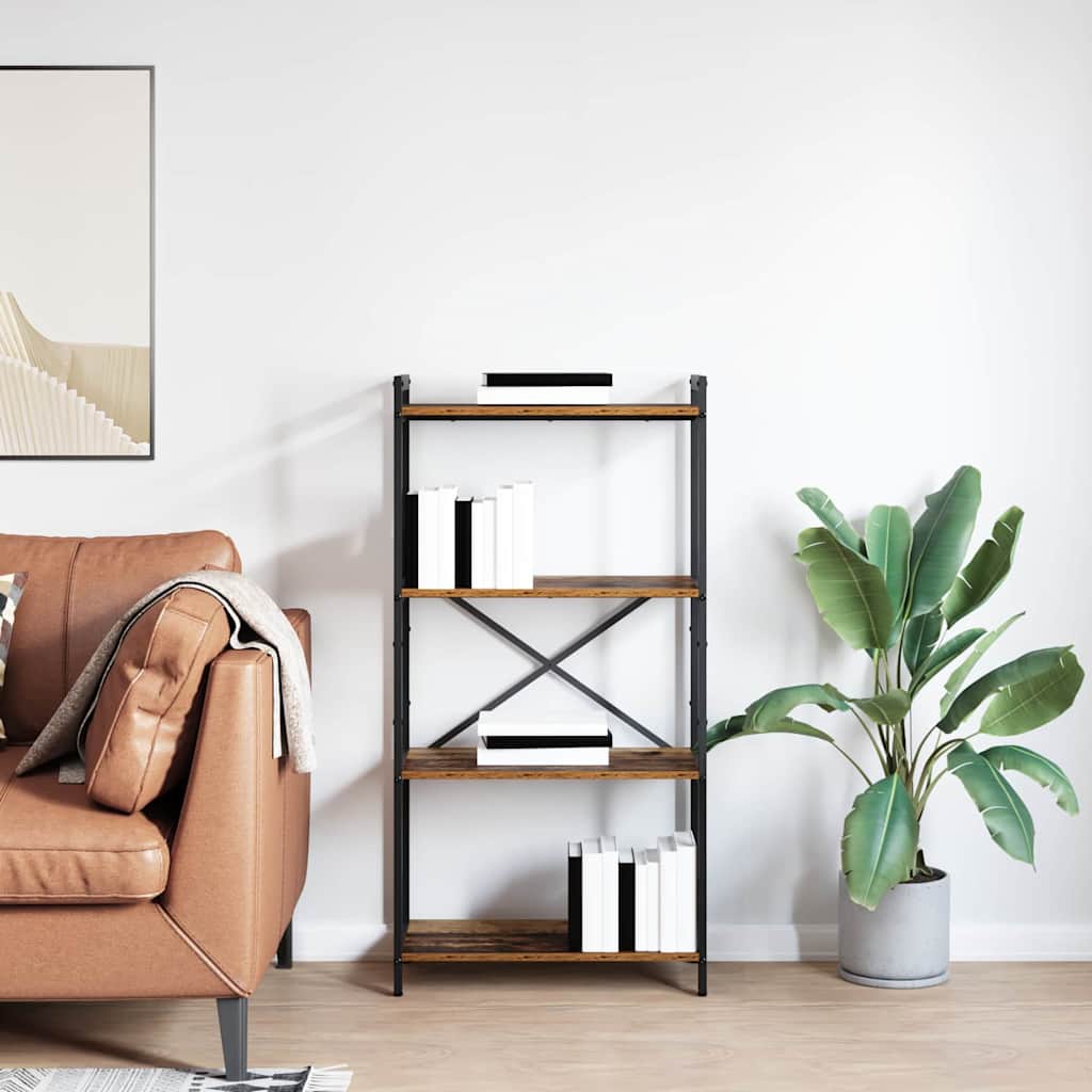 vidaXL Bibliotecă Lemn vechi 60 x 30 x 118 cm Lemn compozit