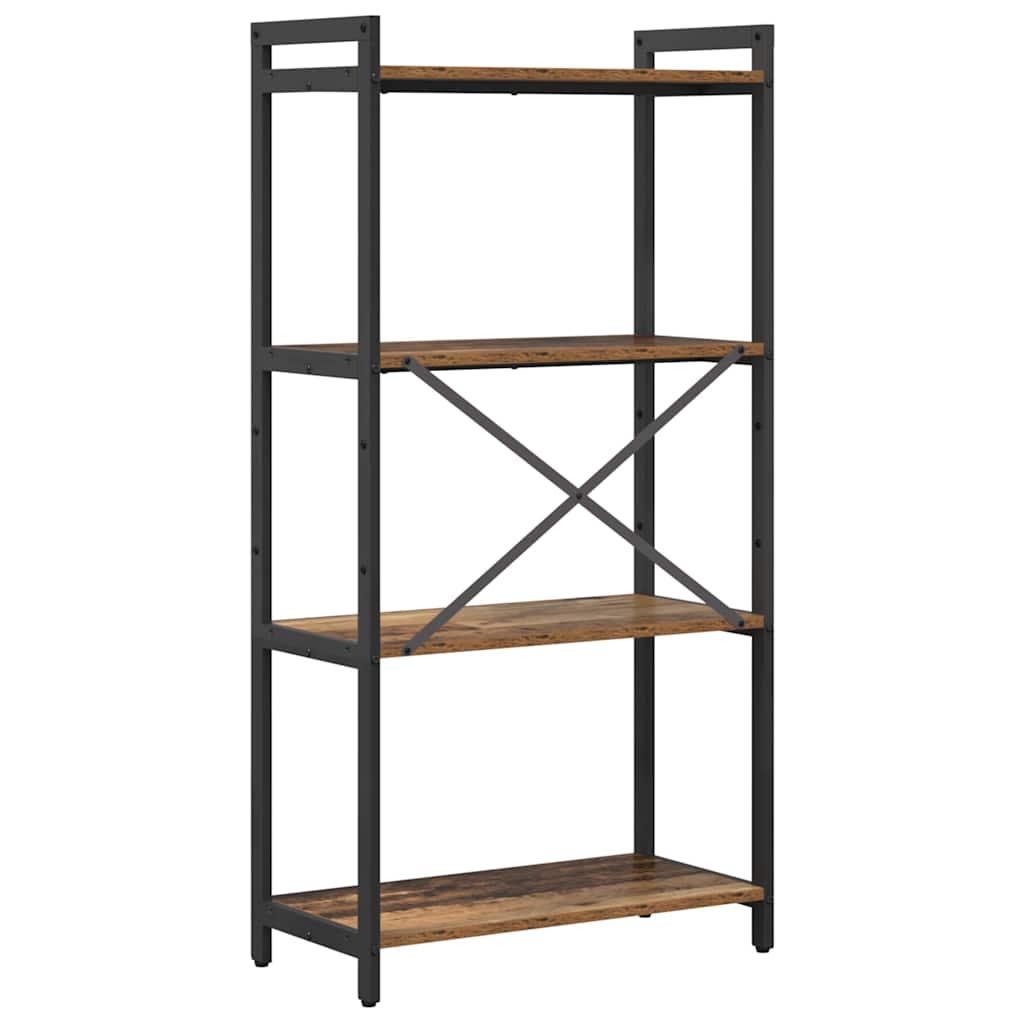 vidaXL Bibliotecă Lemn vechi 60 x 30 x 118 cm Lemn compozit