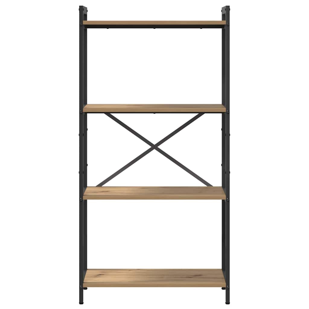 vidaXL Bibliotecă stejar artizanal 60 x 30 x 118 cm Lemn compozit